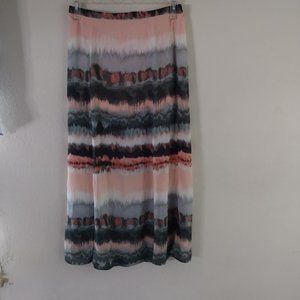 Double front splits skirt